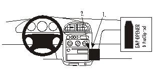 ProClip Monteringsbøyle Kia Sportage 99-04, Vinklet i gruppen Billyd / Hva passer i min bil  / Kia / Sportage / Sportage 1995-2004 hos BRL Electronics (240852709)