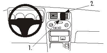 ProClip Monteringsbøyle Daihatsu Sirion 99-01, Sentrert i gruppen Billyd / Hva passer i min bil / Daihatsu hos BRL Electronics (240852724)