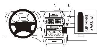 ProClip Monteringsbøyle Mitsubishi Pajero Pinin/Shogun Pinin 99-06, Vinklet i gruppen Billyd / Hva passer i min bil / Mitsubishi / Pajero hos BRL Electronics (240852747)