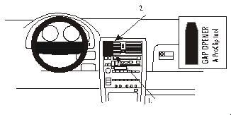 ProClip Monteringsbøyle Lexus LS Serie 90-94, Sentrert i gruppen Billyd / Hva passer i min bil / Lexus hos BRL Electronics (240852748)
