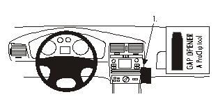 ProClip Monteringsbøyle Seat Cordoba 00-02/Ibiza 00-01/Vario 00-05, Vinklet i gruppen Billyd / Hva passer i min bil / Seat / Ibiza / Ibiza 1999-2002 hos BRL Electronics (240852761)