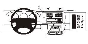 ProClip Monteringsbøyle Suzuki Jimny 99-06, Vinklet i gruppen Billyd / Hva passer i min bil / Suzuki hos BRL Electronics (240852766)