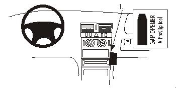 Brodit ProClip, Mercedes Benz E-Klasse, Sedan 95-02 i gruppen Billyd / Hva passer i min bil / Mercedes / E-klasse / E-klasse 1995-2002 W210 hos BRL (240852807)