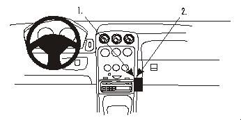 ProClip Monteringsbøyle Alfa Romeo Spider/GTV 98-05, Vinklet i gruppen Billyd / Hva passer i min bil / Alfa Romeo hos BRL Electronics (240852821)
