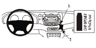 ProClip Monteringsbøyle Nissan Almera Tino 01-03, Vinklet i gruppen Billyd / Hva passer i min bil / Nissan / Almera hos BRL Electronics (240852913)