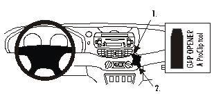 ProClip Monteringsbøyle Nissan Almera Tino 01-03, Vinklet i gruppen Billyd / Hva passer i min bil  / Nissan / Almera hos BRL Electronics (240852913)