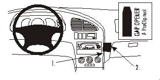ProClip Monteringsbøyle Kia Sephia/Shuma 01-06, Vinklet i gruppen Billyd / Hva passer i min bil / Kia / Shuma / Shuma 2002-2004 hos BRL Electronics (240852942)