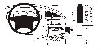 ProClip Monteringsbøyle Kia Sephia/Shuma 01-06, Vinklet i gruppen Billyd / Hva passer i min bil  / Kia / Shuma / Shuma 2002-2004 hos BRL Electronics (240852942)