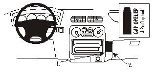 ProClip Monteringsbøyle Daihatsu Terios 01-05, Vinklet i gruppen Billyd / Hva passer i min bil / Daihatsu hos BRL Electronics (240852943)