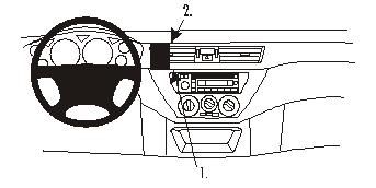 ProClip Monteringsbøyle Mitsubishi Lancer 04-07 i gruppen Billyd / Hva passer i min bil / Mitsubishi hos BRL Electronics (240MITLAN04PROC)