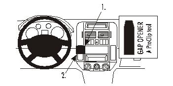 Brodit ProClip, Volkswagen Polo 02-09 i gruppen Billyd / Hva passer i min bil / Volkswagen / Polo / Polo 2005-2009 hos BRL (240853027)