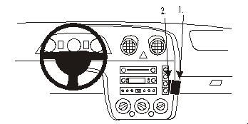 ProClip Monteringsbøyle Ford Fiesta 03-05, Vinklet i gruppen Billyd / Hva passer i min bil / Ford / Fiesta / Fiesta 2002-2005 hos BRL Electronics (240853055)