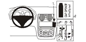 ProClip Monteringsbøyle Hyundai Getz 02-05, Vinklet i gruppen Billyd / Hva passer i min bil  / Hyundai / Getz / Getz 2002-2009 hos BRL Electronics (240853140)