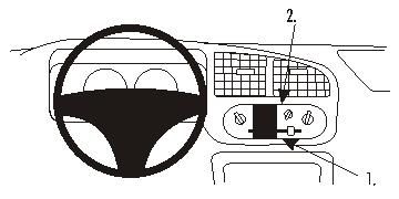 ProClip Monteringsbøyle Daihatsu Cuore 01-03/Max 02-07, Sentrert i gruppen Billyd / Hva passer i min bil / Daihatsu hos BRL Electronics (240853163)