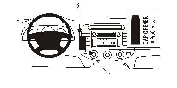 ProClip Monteringsbøyle Toyota Camry 02-06, Sentrert i gruppen Billyd / Hva passer i min bil / Toyota / Camry / Camry 2001-2006 hos BRL Electronics (240853170)