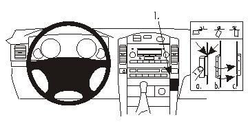 ProClip Monteringsbøyle Toyota Landcruiser 03-09/Landcruiser 120 03-09, Vinklet i gruppen Billyd / Hva passer i min bil  / Toyota / Landcruiser / Landcruiser 2008- hos BRL Electronics (240853197)