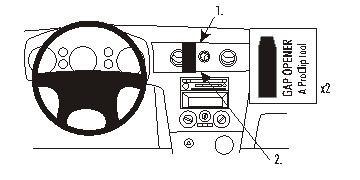Brodit ProClip, Mitsubishi Outlander 03-06 i gruppen Billyd / Hva passer i min bil / Mitsubishi / Outlander / Outlander 2003-2006 hos BRL (240853251)
