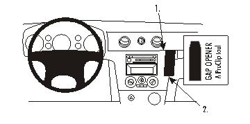 Brodit ProClip, Mitsubishi Outlander 03-06 i gruppen Billyd / Hva passer i min bil / Mitsubishi / Outlander / Outlander 2003-2006 hos BRL (240853252)