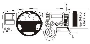 Volkswagen Caravelle 04-09, Vinklet i gruppen Billyd / Hva passer i min bil / Volkswagen / Transporter / Transporter T5 2003-2009 / Øvrig Transport T5 2003-2009 hos BRL (240853277)