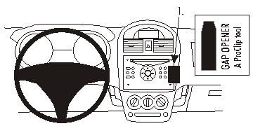 ProClip Monteringsbøyle Suzuki Ignis 04-09, Vinklet i gruppen Billyd / Hva passer i min bil / Suzuki hos BRL Electronics (240853357)