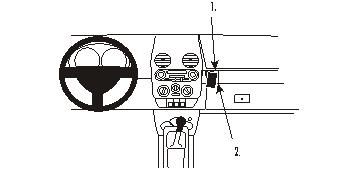 ProClip monteringsbøyle Volkswagen Beetle 98-11, vinklet i gruppen Billyd / Hva passer i min bil / Volkswagen / Beetle / Beetle 1998-2010 hos BRL Electronics (240853418)