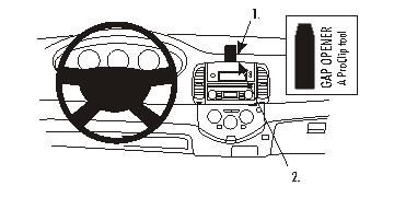 ProClip Monteringsbøyle Nissan Micra 03-10 i gruppen Billyd / Hva passer i min bil / Nissan / Micra / Micra K12 2003-2010 hos BRL Electronics (240NISMIC03PROC)