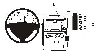 Brodit ProClip, Mercedes Benz A-Class 05-12 i gruppen Billyd / Hva passer i min bil / Mercedes / A-klasse / A-klass W169 2004-2012 hos BRL (240853506)