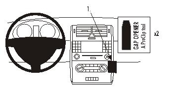 Brodit ProClip, Mercedes Benz A-Class 05-12 i gruppen Billyd / Hva passer i min bil / Mercedes / A-klasse / A-klass W169 2004-2012 hos BRL (240853507)