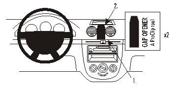 ProClip Monteringsbøyle Suzuki Reno 05-10, Sentrert i gruppen Billyd / Hva passer i min bil / Suzuki hos BRL Electronics (240853570)