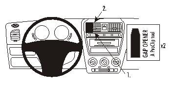 ProClip Monteringsbøyle Kia Picanto 05-09, Sentrert i gruppen Billyd / Hva passer i min bil / Kia / Picanto / Picanto 2007-2011 hos BRL Electronics (240853590)