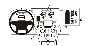 Brodit ProClip, Mercedes Benz M-Class/ML 05-11 i gruppen Billyd / Hva passer i min bil / Mercedes / ML hos BRL (240853622)