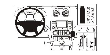 Brodit ProClip, Mercedes Benz M-Class/ML 05-11 i gruppen Billyd / Hva passer i min bil / Mercedes / ML hos BRL (240853623)