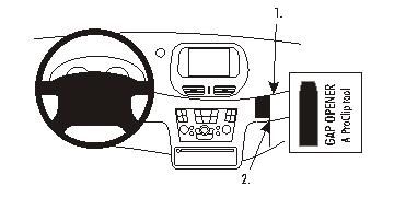 ProClip Monteringsbøyle Nissan Almera Tino 04-06, Vinklet i gruppen Billyd / Hva passer i min bil / Nissan / Almera hos BRL Electronics (240853654)