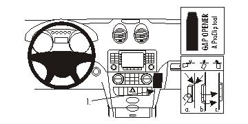 Brodit ProClip, Mercedes Benz M-Class/ML 05-11 i gruppen Billyd / Hva passer i min bil / Mercedes / ML hos BRL (240853682)