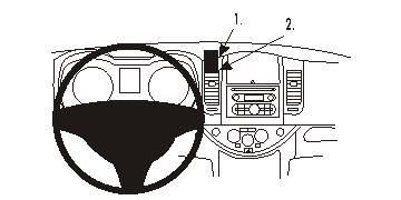 ProClip Monteringsbøyle Nissan Note 06-12 i gruppen Billyd / Hva passer i min bil / Nissan / Note hos BRL (240NISNOT06PROC)