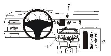 BMW 316-330/E90/E91/E92/E93 05-12, Sentrert, Trepanel