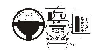 ProClip Monteringsbøyle Ford Fusion 06-12 i gruppen Billyd / Hva passer i min bil / Ford / Fusion / Fusion 2002-2008 hos BRL Electronics (240FORFUS06PROC)