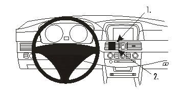 ProClip Monteringsbøyle BMW 520-545/M5 E60, E61 04-10 i gruppen Billyd / Hva passer i min bil / BMW / BMW 5-serie / BMW E60/E61 2004-2011 / Øvrig E60/E61 2004-2011 hos BRL (240E601PROCLIP)