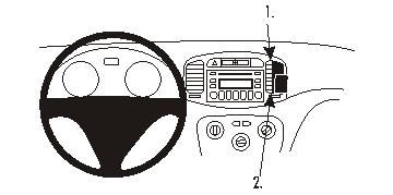 ProClip Monteringsbøyle Hyundai Accent 06-11, Sentrert i gruppen Billyd / Hva passer i min bil / Hyundai / Accent / Accent 2002-2005 hos BRL Electronics (240853830)