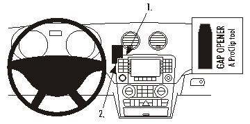 Brodit ProClip, Mercedes Benz GL-Class 06-12 i gruppen Billyd / Hva passer i min bil / Mercedes / GL hos BRL (240853850)