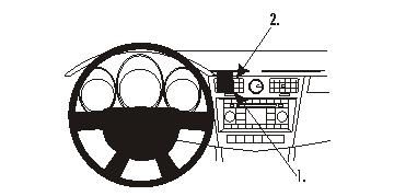 ProClip Monteringsbøyle Chrysler Sebring 07-10, Sentrert i gruppen Billyd / Hva passer i min bil / Chrysler hos BRL (240853947)