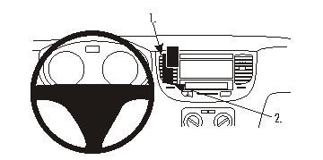 ProClip Monteringsbøyle Kia Rio 06-11 i gruppen Billyd / Hva passer i min bil / Kia / Rio / Rio 2012-2017 hos BRL Electronics (240KIARIO06PROC)
