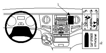 Brodit ProClip, Iveco Daily 06-14 i gruppen Billyd / Hva passer i min bil / Iveco Daily hos BRL (240853969)