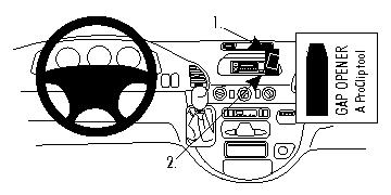 Brodit ProClip, Mercedes Benz Sprinter 00-06 i gruppen Billyd / Hva passer i min bil / Mercedes / Sprinter / Sprinter 1995-2006 hos BRL (240853980)