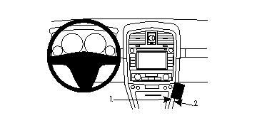 Brodit ProClip, Cadillac SRX 07-09 i gruppen Billyd / Hva passer i min bil / Cadillac / Cadillac SRX hos BRL (240854027)