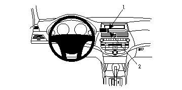 ProClip Monteringsbøyle Honda Accord 08-08 i gruppen Billyd / Hva passer i min bil / Fiat / UNO hos BRL (240HONACC08PROC)