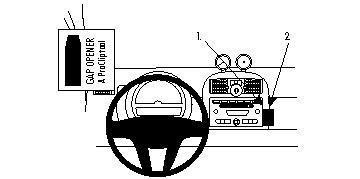 Brodit ProClip, Smart ForTwo 08-10 i gruppen Billyd / Hva passer i min bil / Smart hos BRL (240854167)