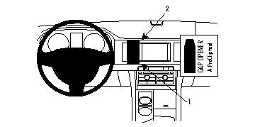 Brodit ProClip, Jaguar XF 09-15 i gruppen Billyd / Hva passer i min bil / Jaguar hos BRL (240854200)