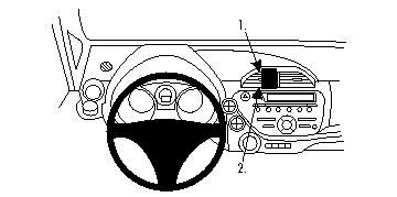 Honda Fit/Honda Jazz 09-14, Sentrert i gruppen Billyd / Hva passer i min bil / Honda / Jazz / Jazz 2009-2015 hos BRL (240854319)