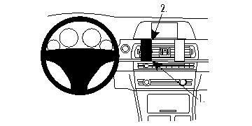 ProClip Monteringsbøyle BMW F10/F11 10-15 i gruppen Billyd / Hva passer i min bil / BMW / BMW 5-serie / BMW F07/F10/F11/F18 2010-2017 / Øvrig F07/F10/F11/F18 2010-2017 hos BRL Electronics (240F10PROCLIP)